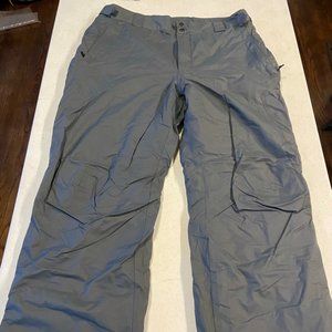 Columbia Men's Ski Snowboard Winter Pants Gray Colored Size XL